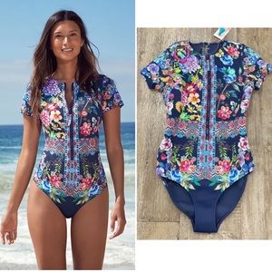 NWT Johnny Was Surf Dreamer One-Piece Swimsuit